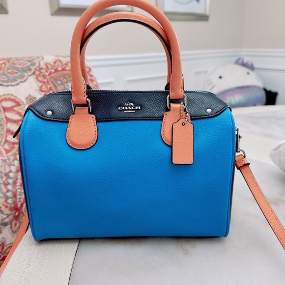 Coach BENNETT SATCHEL IN COLORBLOCK LEATHER /crossbody/NWOT - Picture 1 of 8